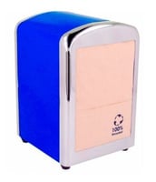 Servet dispenser voor mini servet blauw RVS