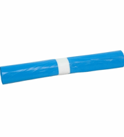 Zakken. Materiaal HDPE. Breedte 61 cm x Lengte 80 cm. Inhoud 60 liter. Dikte 20 micron. Kleur Grijs. Verpakt per 25 rol á 20 zakken