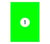Etiket Rillprint 210x297mm fluorgroen 100 etiketten