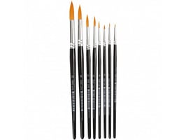 Creotime Penseel Gold Line rond assorti/pk8 (pak 8 stuks)