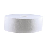 Toiletpapier grote rollen tissue gerecycled, 2-laags, naturel, grote rol VE à 6 rollen