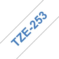Labeltape Brother P-touch TZe-253 standaard 24mm blauw op wit