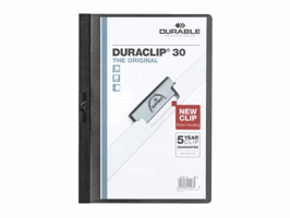 Klemmap Durable Duraclip A4 3mm 30 vellen zwart