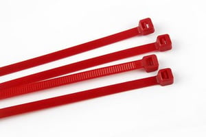 Tyraps 300 mm x 4,8 mm, rood