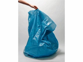 Afvalzak, 240 L, 65(+2x25 cm zijvouw) x 140 cm, 60µm artikel afbeelding