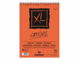 Schetsblok Canson XL Croquuis A3 90g 120 vel spiraal