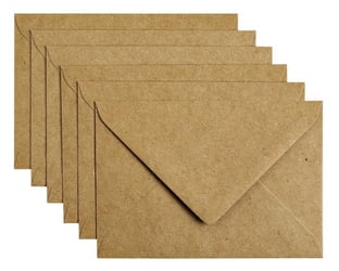 Envelop Papicolor C6 114x162mm Kraft bruin artikel afbeelding