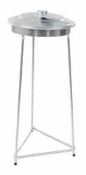 Verzinkte afvalzakstandaard 110 ltr, kleur verzinkt, model VB 201064 artikel afbeelding
