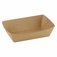FSC® kraft/PLA coated snackbakje 114x67x39mm A9
