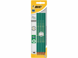 Potlood Bic Evolution ecolutions 655 zeshoekig HB blister à 10 stuks