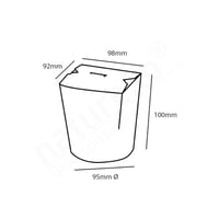 FSC® kraft/PLA noodle box 780ml/95mmØx97mm