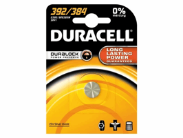 Batterij Duracell knoopcel 1x392/384 alkaline Ø7,9mm 1,5V-45mAh