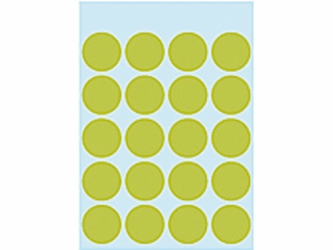 ETIKET HERMA 1878 ROND 19MM 100ST FLUOR GROEN artikel afbeelding