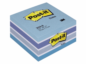 MEMOBLOK KUBUS 3M POST-IT 2028B 76X76MM AQUA BLAUW artikel afbeelding