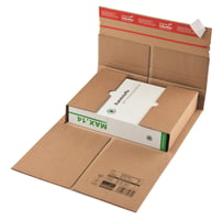 Colompac robuuste boekverpakking 230x165x - 70mm. Kleur: Bruin. CP035.01
