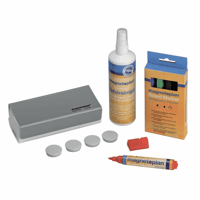 Toebehorenset, mini voor whiteboard wisser, reiniger, marker, magneten