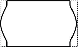 Prijsetiket 16x26mm Open-Data S14/Sato Judo afneembaar wit