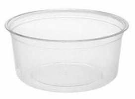 PLA deli container 350ml/12,1cm Ø x 5,1cm hoog