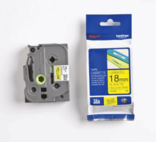 Labeltape Brother P-touch TZe-641 standaard 18mm zwart op geel