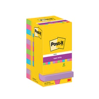 Memoblok Post-it 654 Super Sticky 76x76mm 90 vel rainbow