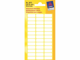 ETIKET AVERY ZWECK 3073 20X8MM 234ST artikel afbeelding