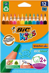 Kleurpotloden Bic Kids Evolution Triangle etui à 12 kleuren