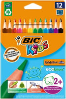 Kleurpotloden Bic Kids Evolution Triangle etui à 12 kleuren