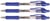 Gelschrijver Quantore grip drukknop 0.7mm blauw