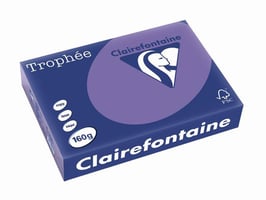 Clairefontaine Trophée Papier, A4, 160 g/m², Violet (pak 250 vel)