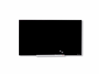 Nobo Diamond Glasbord, Magnetisch, Beschrijfbaar, Veiligheidsglas, 993 × 559 mm, Zwart artikel afbeelding