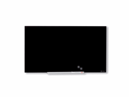 Nobo Diamond Glasbord, Magnetisch, Beschrijfbaar, Veiligheidsglas, 993 × 559 mm, Zwart