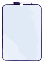 WHITEBOARD DESQ 24X34CM + MARKER PAARS PROFIEL artikel afbeelding