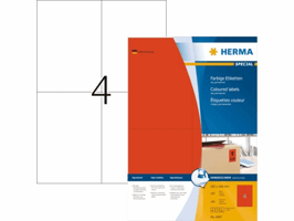 Etiket HERMA 4397 105x148mm A6 rood 400 stuks