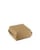 FSC® kraft hamburgerbox 116x120x70mm