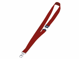 Textielkoord Durable 8137 met karabijnhaak rood
