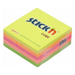 Notitieblok Stick'n 51x51mm neon assorti