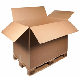 Palletdoos 800x600x600mm bruin, BC-golf, F0201