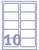 Etiket Avery L7173-250 99.1x57mm wit 2500 etiketten