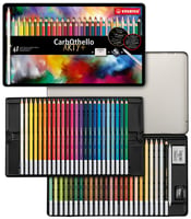 Kleurpotloden STABILO CarbOthello kalkpastel assorti blik à 48 stuks