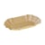 FSC®Kraft ovaal schaal met vetbarrière 12x20x3,5cm