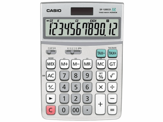 Casio DF-120ECO bureaurekenmachine artikel afbeelding