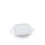 Suikerriet deksel voor art. BAKJE-240ML/130X130X42MM-WIT, BAKJE-350ML/130X130X59MM-WIT en BAKJE-350ML/130X130X59MM/BIOLAMINATED-WIT, kleur wit