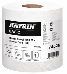 Handdoekrol Katrin Centerfeed M2 74526 2laags 19cmx135m artikel afbeelding