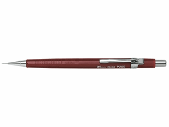 VULPOTLOOD PENTEL P205 0.5MM ROOD artikel afbeelding