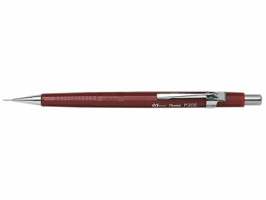 Vulpotlood Pentel P205 HB 0.5mm rood