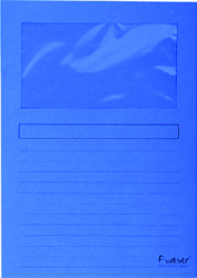 Venstermap Forever A4 120g d blauw/pk100 artikel afbeelding