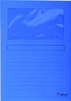 Venstermap Forever A4 120g d blauw/pk100