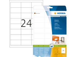 Etiket HERMA 5053 66x33.8mm premium wit 600 stuks