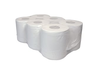 Poetsdoek Midi 2L 130m rec wit/pk6