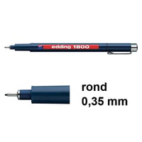 Fineliner edding 1800 0,3mm zwart/ds10